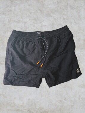 Spicy Tuna Men's Black Swim Trunks Board Shorts Size XL GUC